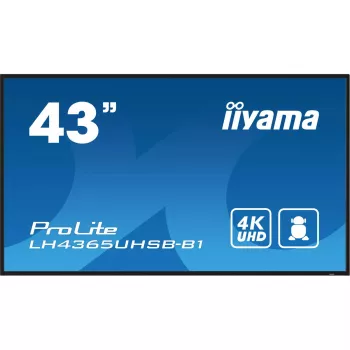 Ecrã de sinalização iiyama LH4365UHSB-B1 design quiosque 108 cm (42,5 polegadas) LED Wi-Fi 800 cd/m² 4K Ultra HD preto processador integrado Android 11 24/7
