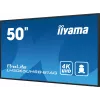 Ecrã de sinalização iiyama LH5065UHSB-B1AG ecrã plano de sinalização digital 125,7 cm (49,5 polegadas) LCD Wi-Fi 800 cd/m² 4K Ultra HD preto processador integrado Android 11 24/7