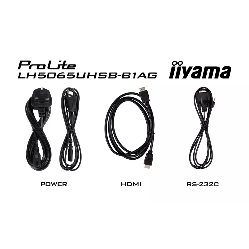Ecrã de sinalização iiyama LH5065UHSB-B1AG ecrã plano de sinalização digital 125,7 cm (49,5 polegadas) LCD Wi-Fi 800 cd/m² 4K Ultra HD preto processador integrado Android 11 24/7