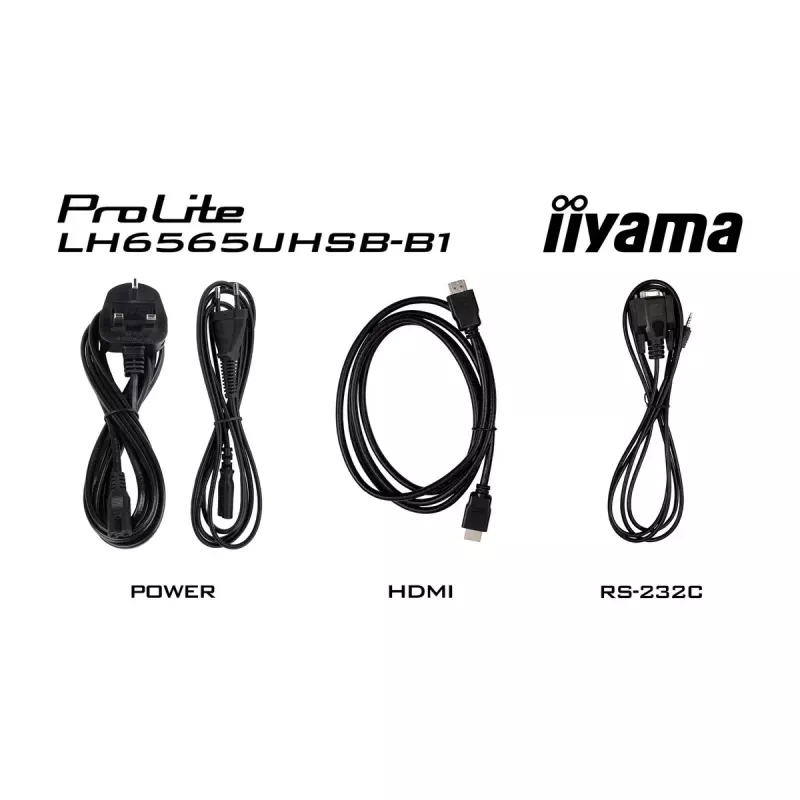 Ecrã de sinalização iiyama LH6565UHSB-B1 design quiosque 163,8 cm (64,5 polegadas) LED Wi-Fi 800 cd/m² 4K Ultra HD preto processador integrado Android 11 24/7