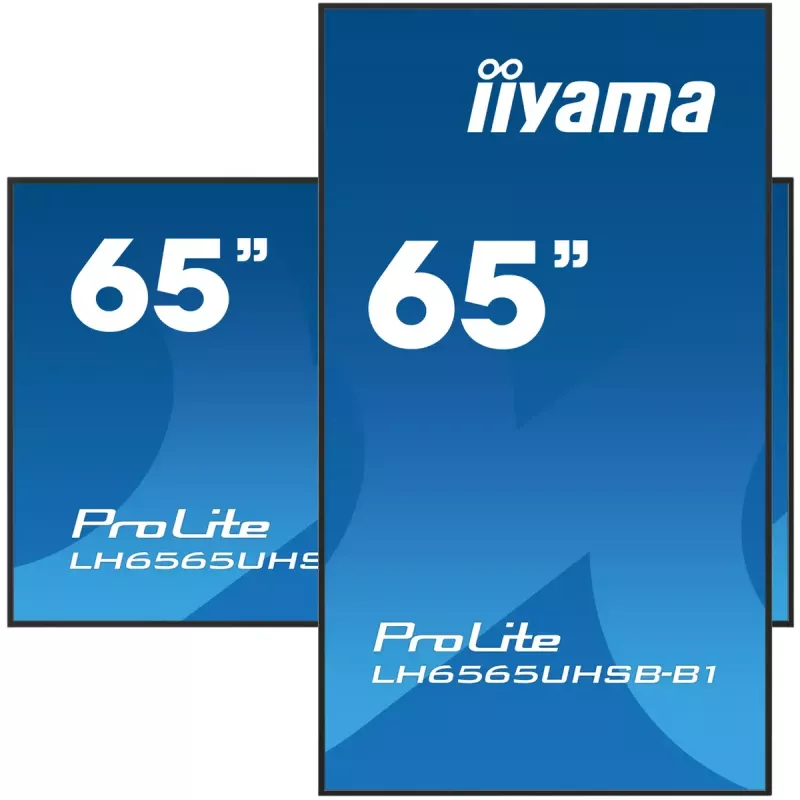 Ecrã de sinalização iiyama LH6565UHSB-B1 design quiosque 163,8 cm (64,5 polegadas) LED Wi-Fi 800 cd/m² 4K Ultra HD preto processador integrado Android 11 24/7