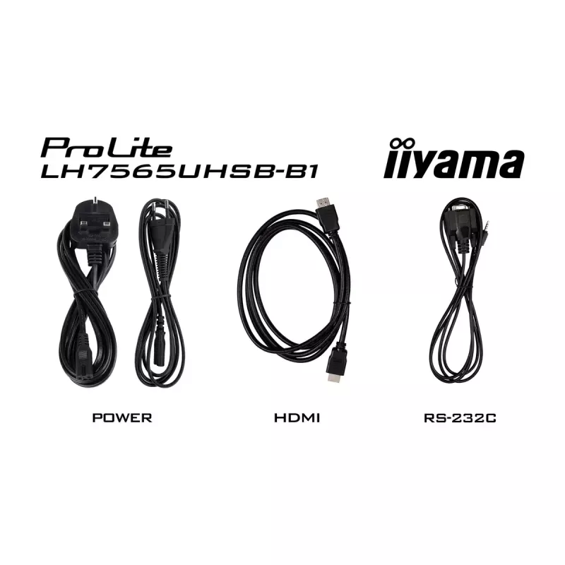 Ecrã de sinalização iiyama LH7565UHSB-B1 design quiosque 189,2 cm (74,5 polegadas) LED Wi-Fi 800 cd/m² 4K Ultra HD preto processador integrado Android 11 24/7
