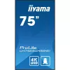 Ecrã de sinalização iiyama LH7565UHSB-B1 design quiosque 189,2 cm (74,5 polegadas) LED Wi-Fi 800 cd/m² 4K Ultra HD preto processador integrado Android 11 24/7