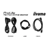 iiyama PROLITE TE7514MIS-B2AG design quiosque 190,5 cm (75 polegadas) LCD Wi-Fi 435 cd/m² 4K Ultra HD preto ecrã tátil processador integrado Android 24/7