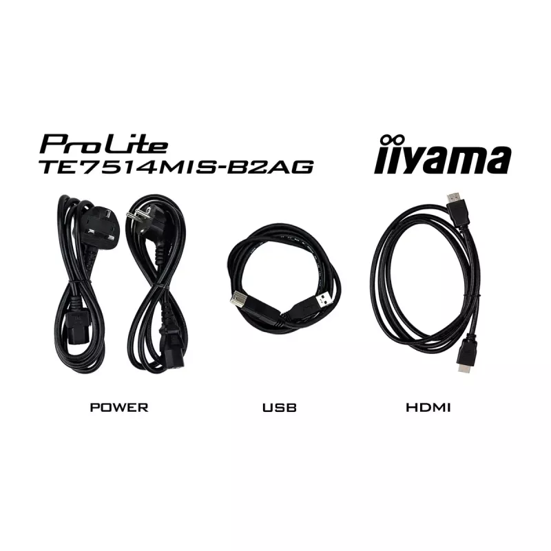 iiyama PROLITE TE7514MIS-B2AG design quiosque 190,5 cm (75 polegadas) LCD Wi-Fi 435 cd/m² 4K Ultra HD preto ecrã tátil processador integrado Android 24/7