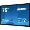 iiyama PROLITE TE7514MIS-B2AG design quiosque 190,5 cm (75 polegadas) LCD Wi-Fi 435 cd/m² 4K Ultra HD preto ecrã tátil processador integrado Android 24/7