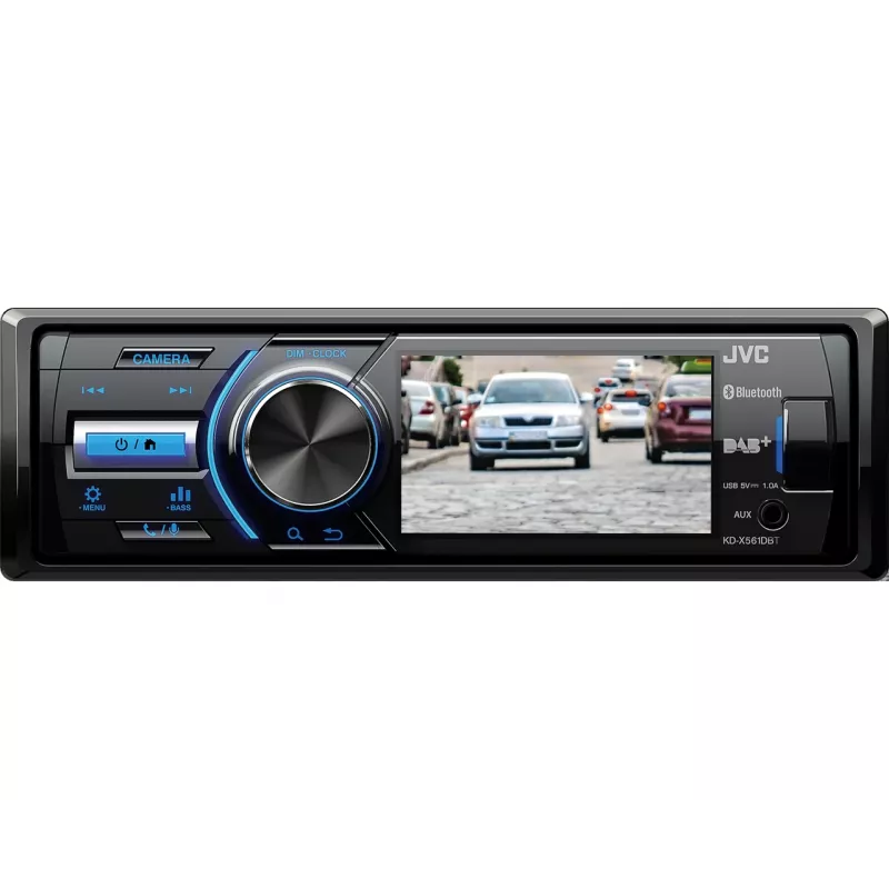 JVC KD-X561DBT autorrádio preto, azul 180 W Bluetooth