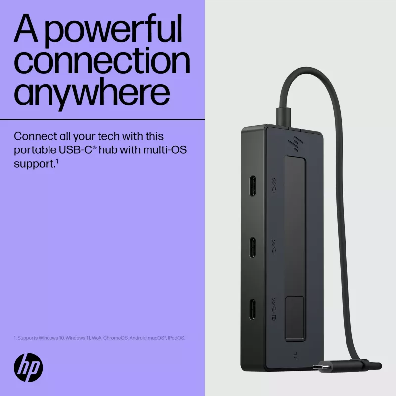 Hub multiportas USB-C HP 4K 6G842AA#ABB