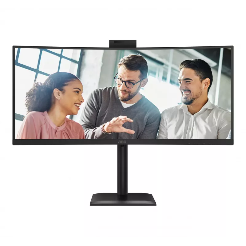 AOC E4 CU34E4CW Monitor de computador 86,4 cm (34 polegadas) 3440 x 1440 píxeis UltraWide Quad HD LED preto