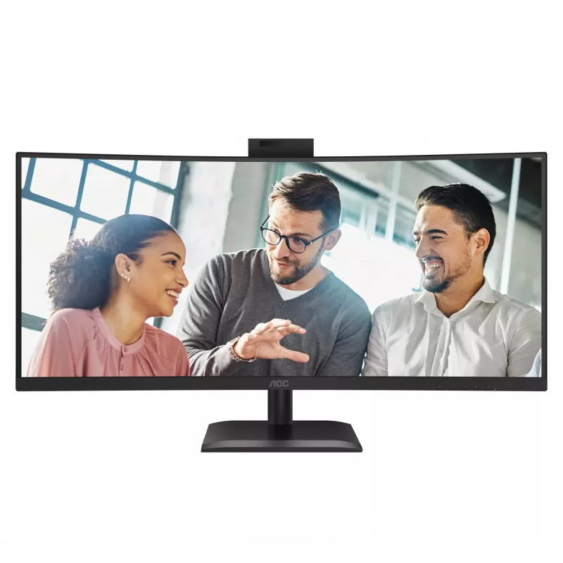 AOC E4 CU34E4CW Monitor de computador 86,4 cm (34 polegadas) 3440 x 1440 píxeis UltraWide Quad HD LED preto