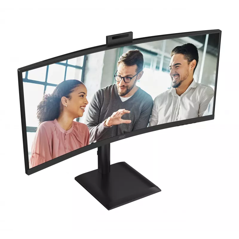AOC E4 CU34E4CW Monitor de computador 86,4 cm (34 polegadas) 3440 x 1440 píxeis UltraWide Quad HD LED preto