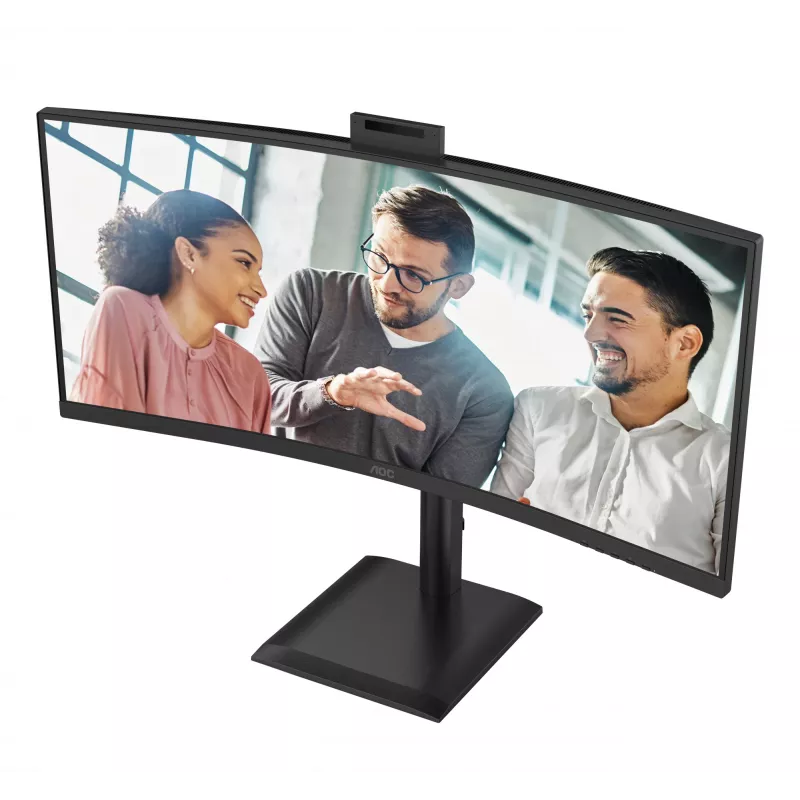 AOC E4 CU34E4CW Monitor de computador 86,4 cm (34 polegadas) 3440 x 1440 píxeis UltraWide Quad HD LED preto