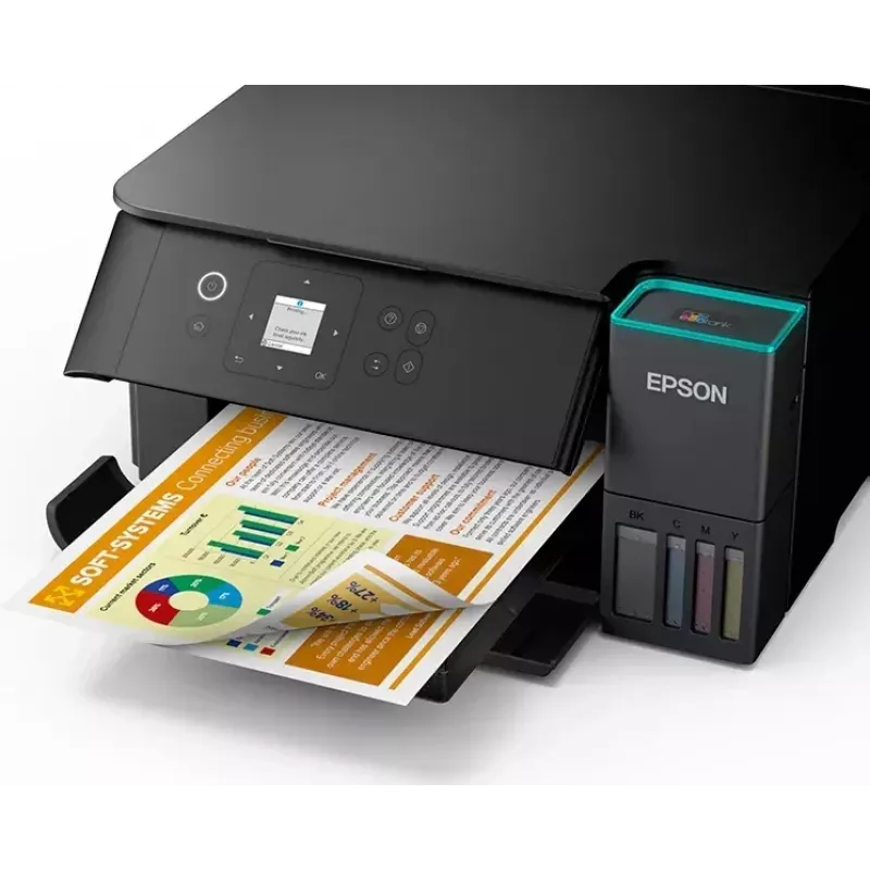 Impressora multifunções jato de tinta Epson EcoTank ET-2950 — A4, 4800 x 1200 DPI, 33 ppm, Wi‑Fi, impressão frente e verso, digitalização a cores