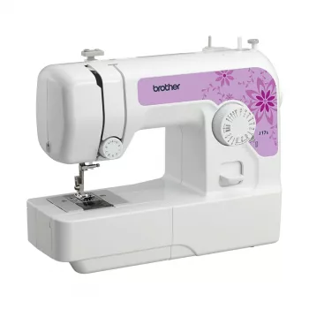 Máquina de costura semi-automática Brother J17s eletromecânica