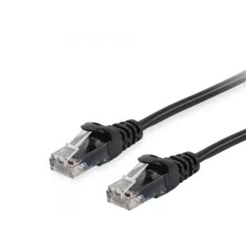 Cabo de rede Equip Cat.6 U/UTP RJ-45 0,5m preto