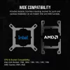Cooler de CPU CORSAIR – iCUE Link H100i RGB cooler líquido AiO – branco