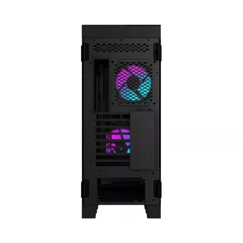 Caixa de computador gaming MSI MPG SEKIRA 500X Full Tower 'preta, 3x ventoinhas ARGB de 200mm + 1x 200mm + 1x120mm ARGB, Mystic Light Sync, hub ARGB de 8 canais, USB Type-C, painéis de vidro temperado, E-ATX, ATX, mATX, mini-ITX'