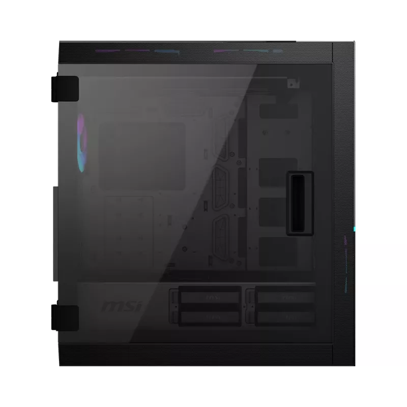 Caixa de computador gaming MSI MPG SEKIRA 500X Full Tower 'preta, 3x ventoinhas ARGB de 200mm + 1x 200mm + 1x120mm ARGB, Mystic Light Sync, hub ARGB de 8 canais, USB Type-C, painéis de vidro temperado, E-ATX, ATX, mATX, mini-ITX'