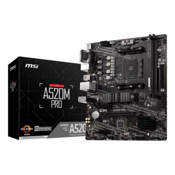 Placa-mãe MSI A520M PRO AMD A520 Socket AM4 micro ATX