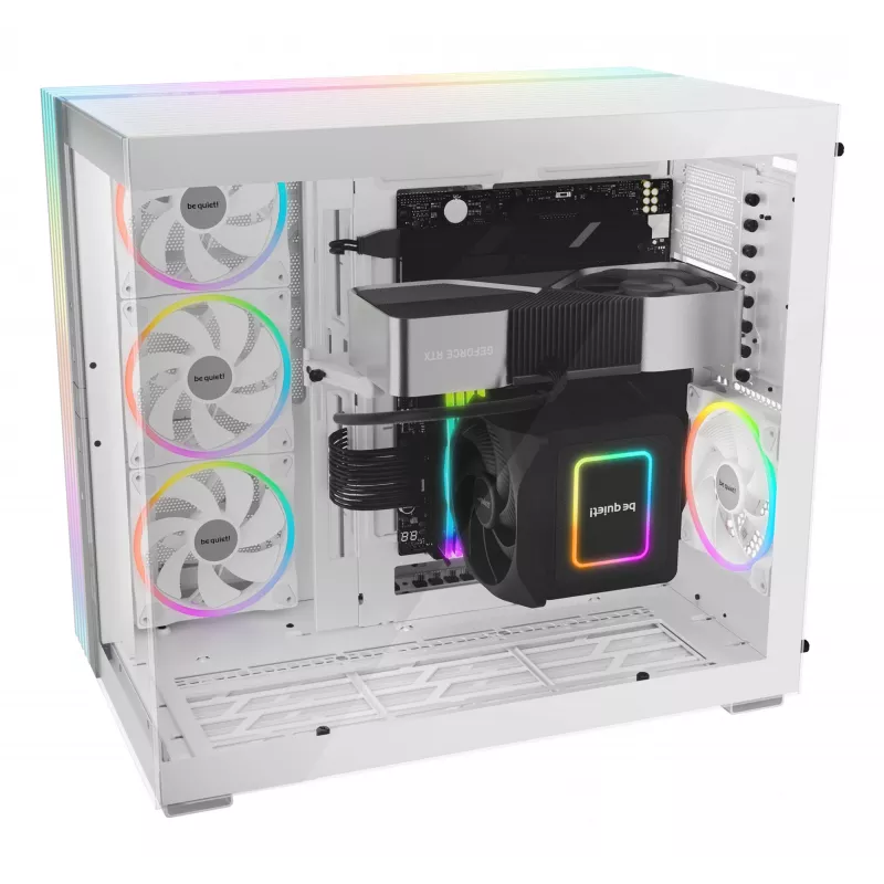 Caixa de PC be quiet! Light Base 900 FX, Full Tower, E-ATX / XL-ATX, vidro temperado, 4 ventoinhas de 140 mm, cooler de CPU de 190 mm, branca