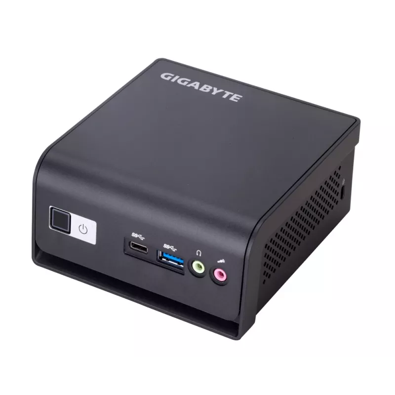 Gigabyte BRIX GB-BMCE-4500C (rev. 1.0) mini PC barebone, Intel Celeron N4500, DDR4 SO-DIMM, Wi-Fi 5, Bluetooth 4.2, GbE, sem ventoinha