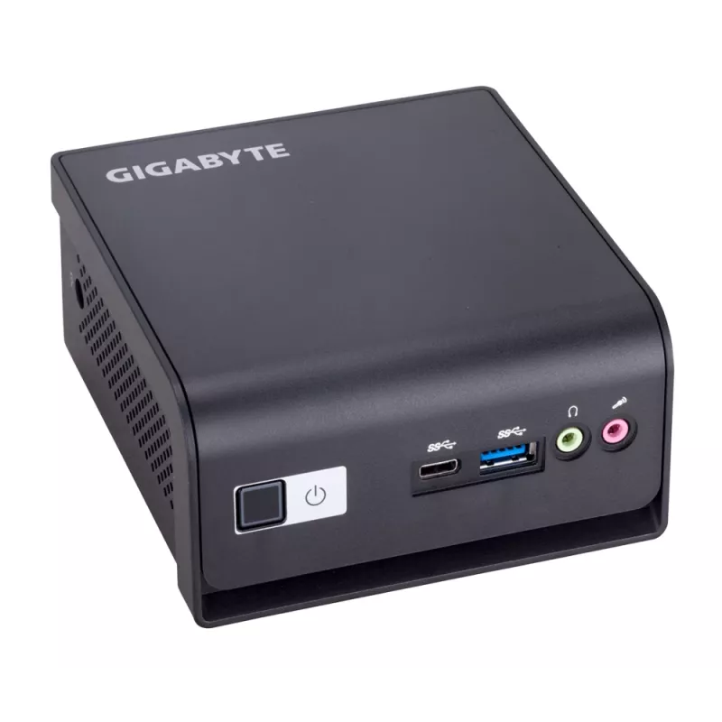 Gigabyte BRIX GB-BMCE-4500C (rev. 1.0) mini PC barebone, Intel Celeron N4500, DDR4 SO-DIMM, Wi-Fi 5, Bluetooth 4.2, GbE, sem ventoinha