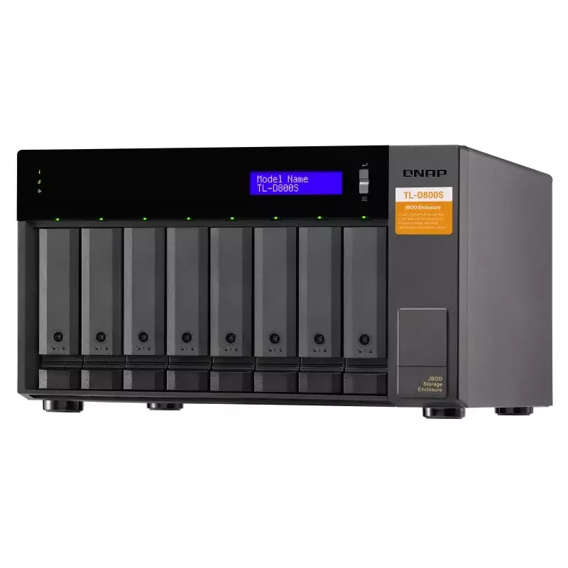 QNAP TL-D800S - Conjunto de discos - 8 baías (SATA-600) - SATA 6Gb/s (externo) (TL-D800S)