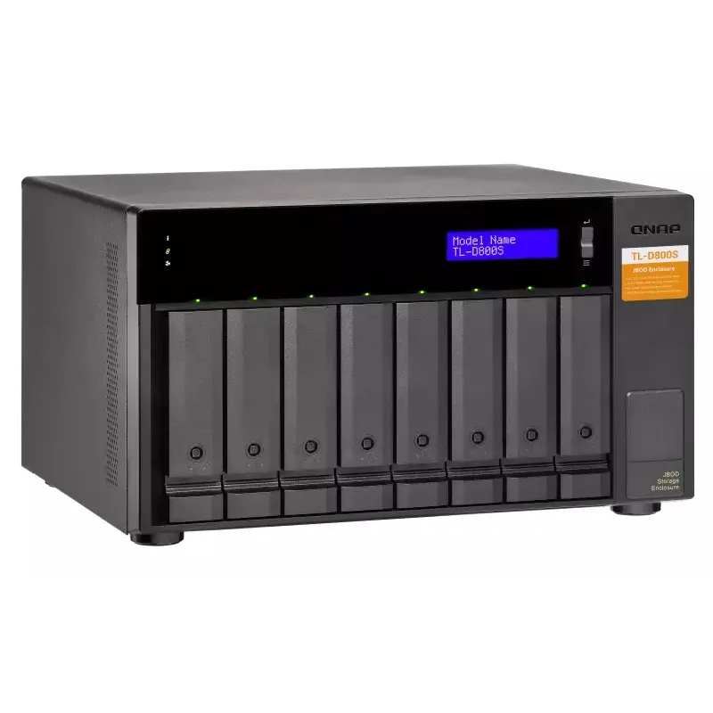QNAP TL-D800S - Conjunto de discos - 8 baías (SATA-600) - SATA 6Gb/s (externo) (TL-D800S)