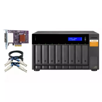 QNAP TL-D800S - Conjunto de discos - 8 baías (SATA-600) - SATA 6Gb/s (externo) (TL-D800S)