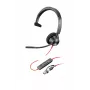 HP Poly Blackwire 3310 headset monaural com USB-C + adaptador USB-C/A