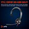 HP Poly Blackwire 3310 headset monaural com USB-C + adaptador USB-C/A