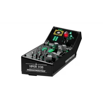 Joystick Thrustmaster VIPER Panel preto USB com alavanca de controlo de motores PC