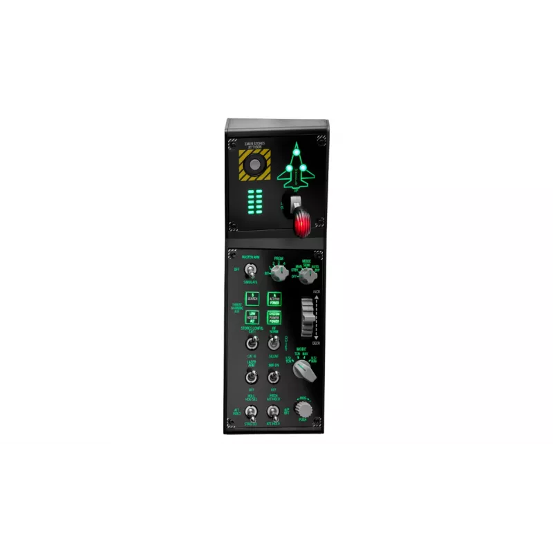 Joystick Thrustmaster VIPER Panel preto USB com alavanca de controlo de motores PC