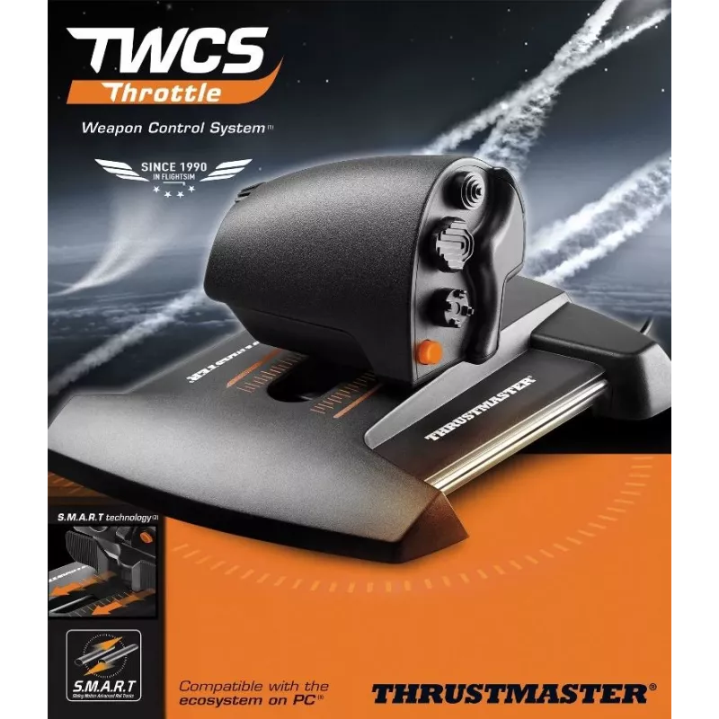 Thrustmaster TWCS Throttle Preto USB Joystick Analógico PC