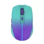 Rato sem fios INCA Iwm-511rm – RF Wireless + Bluetooth + USB Type-C – 1600 dpi – 6 botões – Verde Violeta