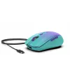 Rato sem fios INCA Iwm-511rm – RF Wireless + Bluetooth + USB Type-C – 1600 dpi – 6 botões – Verde Violeta