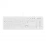 Contour Design Active Key Contour ClassicClean Teclado médico com cobertura removível, formato completo, com fios, Branco, DE C8100