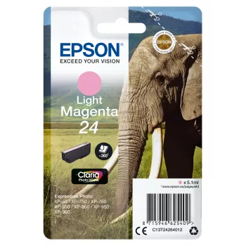 Epson Elephant embalagem individual Magenta claro 24 Claria Photo HD tinta