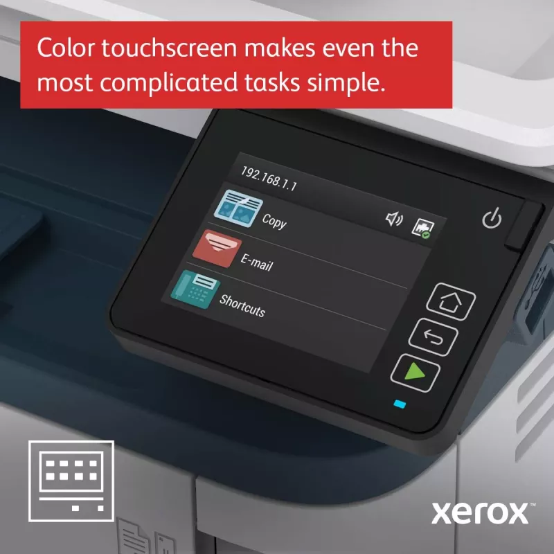 Xerox B315 A4 40ppm Wireless Duplex Copiar/Imprimir/Digitalizar/Fax PS3 PCL5e/6 2 gavetas de papel 350 folhas