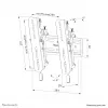 Neomounts WL35S-850BL12 suporte de parede para TV 24-65 polegadas - inclinável - bloqueável - montagem rápida