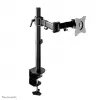 Suporte de secretária para monitor Neomounts NM-D135BLACK de movimento total, grampo/passa-cabos, 10-27 polegadas, 8 kg, VESA 75x75/100x100, aço, preto