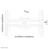 Neomounts LED-WR100Preto suporte de parede para TV 37-75 polegadas - rotativo