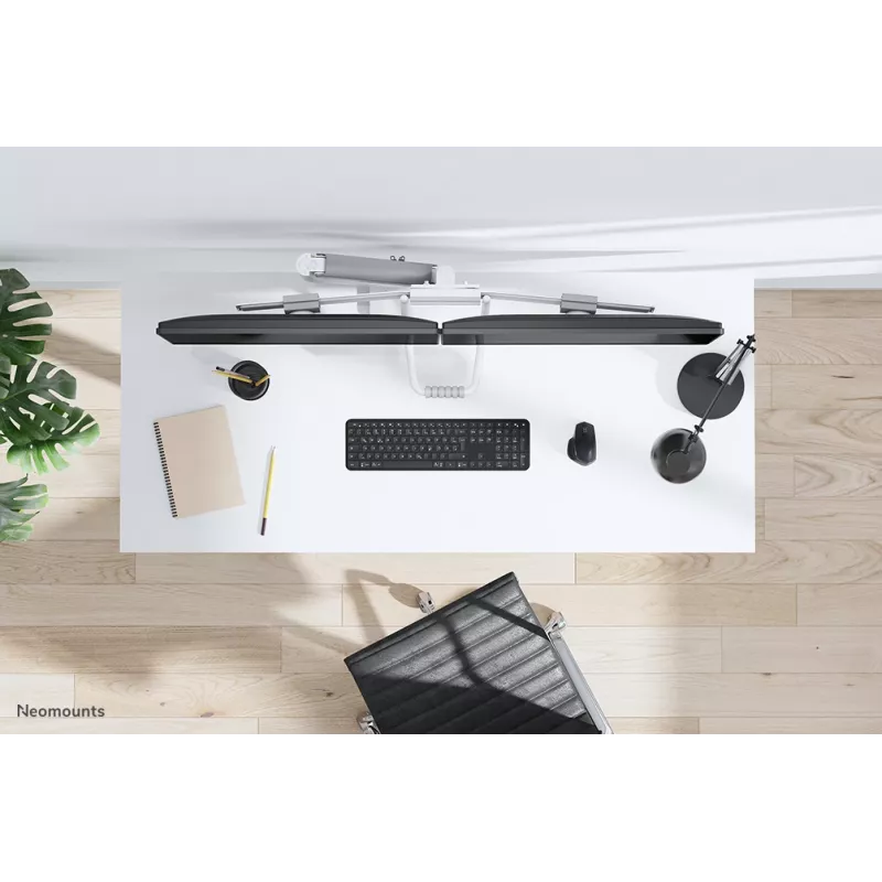 Neomounts DS75-450WH2 braço para monitor 17-32 polegadas - mola a gás - Topfix - bloqueio a 180°