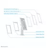 Neomounts DS15-640WH1 suporte para tablet de mesa 9,7-11 polegadas - bloqueável