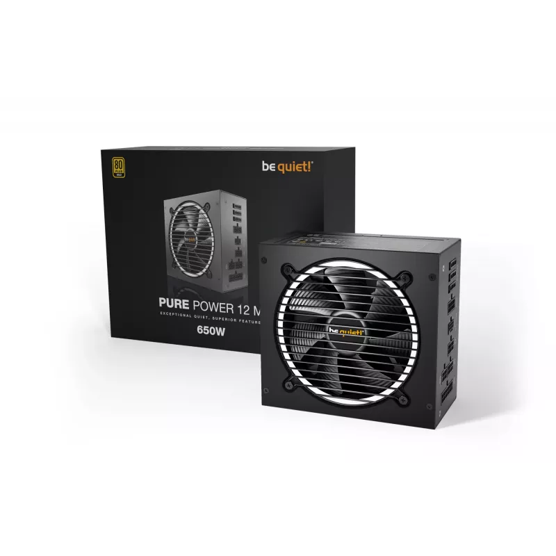 be quiet Pure Power 12 M fonte de alimentação 650 W 20+4 pin ATX ATX Preto