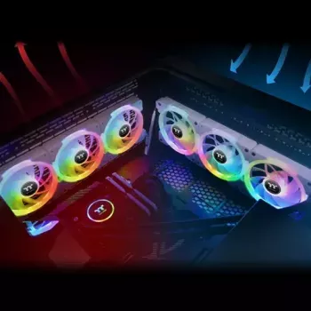 Ventoinha Thermaltake SWAFAN EX12 12 cm branca 3 unid. 500-2000 rpm