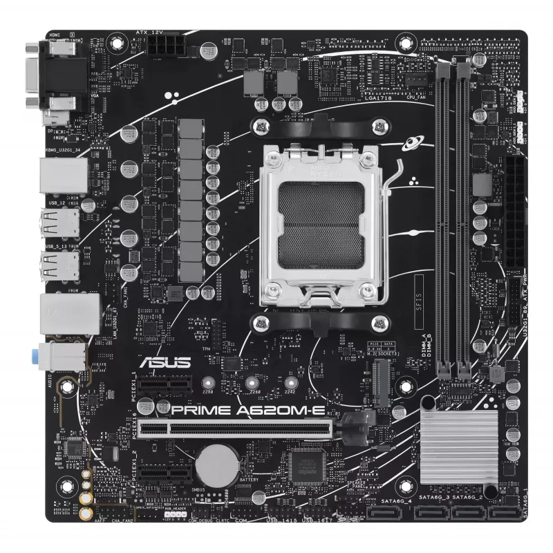 Placa-mãe ASUS PRIME A620M-E-CSM AMD A620 socket AM5 micro ATX