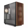 Caixa de PC Sharkoon REBEL C70G RGB Full Tower preta, madeira