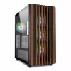Caixa de PC Sharkoon REBEL C70G RGB Full Tower preta, madeira