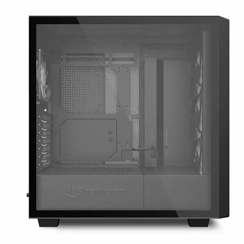 Caixa de PC Sharkoon REBEL C70G RGB Full Tower preta, madeira